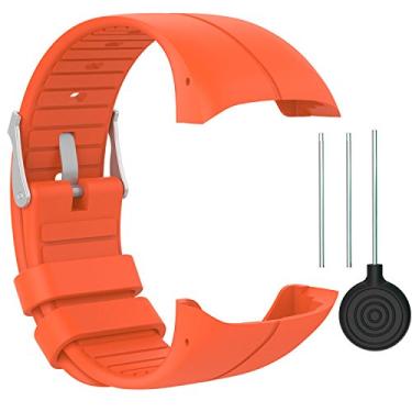Imagem de QGHXO Pulseira para Polar M400/M430, pulseira de silicone macio e ajustável para relógio Polar M400/M430