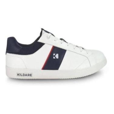 Imagem de Sapatênis Kildare Couro Legítimo Masculino 7955 Black Write-Masculino