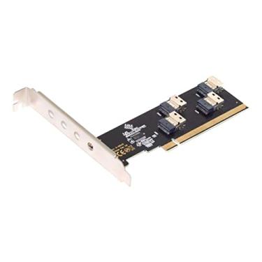 Imagem de chenyang Quatro 4X Slimline SFF-8654 X4 NVME para PCI-Express X16 3.0 4.0 Raid Card VROC Raid0 Hyper Adapter