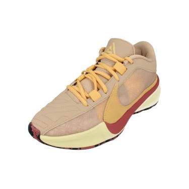 Imagem de Nike Tênis de basquete masculino Zoom Freak 5, Fossil Stone Celestial Gold 200, 39
