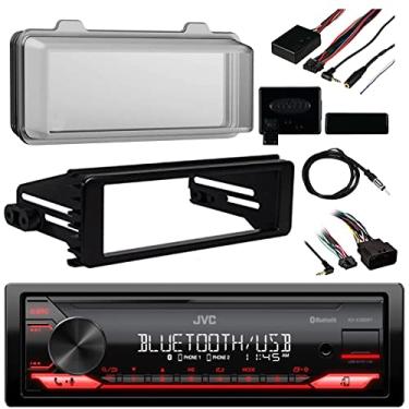 Imagem de JVC Receptor estéreo digital intra-Dash Bluetooth USB AUX AM/FM com kit de instalação estéreo, capa de rádio WeatherShield, interface de controle de direção universal, antena de 55,88 cm (serve para