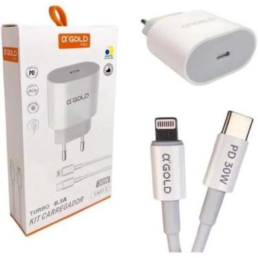 Imagem de Carregador Compativel Com Lingtning/Iphone Turbo 30W Cabo Tipo-C x Lin