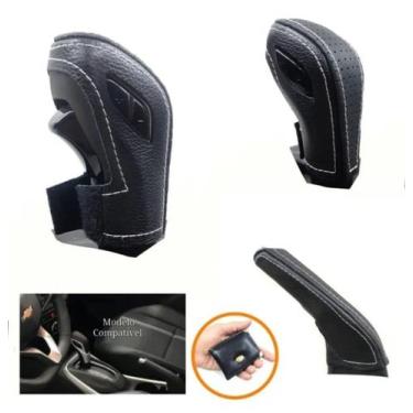 Imagem de Revestimento Couro Manopla de Câmbio Automático e Alavanca de Freio On