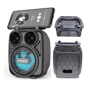 Imagem de Caixinha De Som Portátil Bluetooth Fm Mp3 Cartão Sd Pendrive - Ecooda/