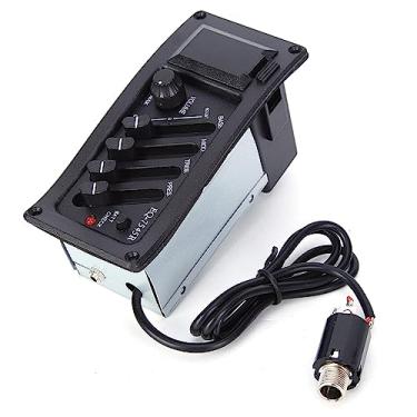 Imagem de Captador de Guitarra Clássica, EQ Acústico de Madeira Caixa Elétrica Clássica BASS MIDD TREB PRES Pickup 7545R