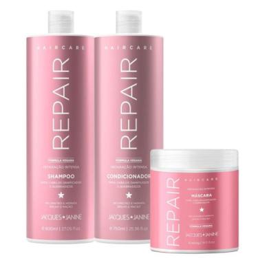 Imagem de Kit Jacques Janine Hair Care Repair Shampoo 800ml Condicionador 750ml 