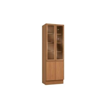 Imagem de Cristaleira de Cozinha Ciela R631 c/ 4 Portas 2 de Vidro 70x220cm Cane