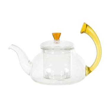 Imagem de Chaleira vidro borossilicato c/infusor e alca design - 700ml - Flor Ar
