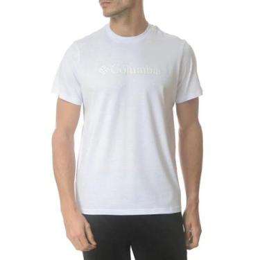 Imagem de Camiseta Columbia Masculina Basic Logo II Branded Shadow, G, Branco