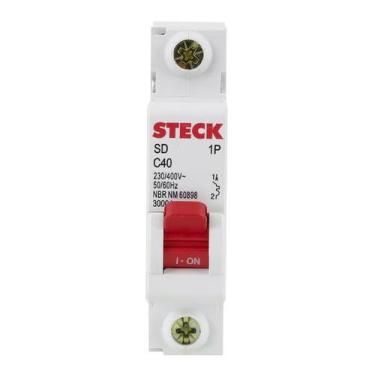 Imagem de Disjuntor 40A Unipolar - Steck - STECK 