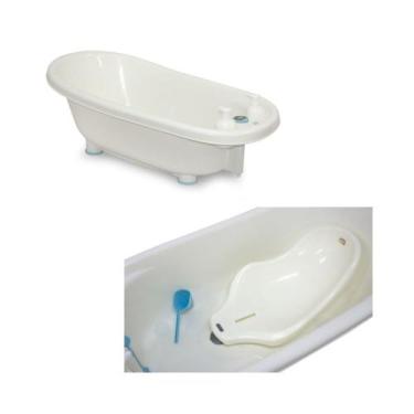 Imagem de Banheira Spa Bebê Criança Relaxamento com Termômetro Azul - Baby Style