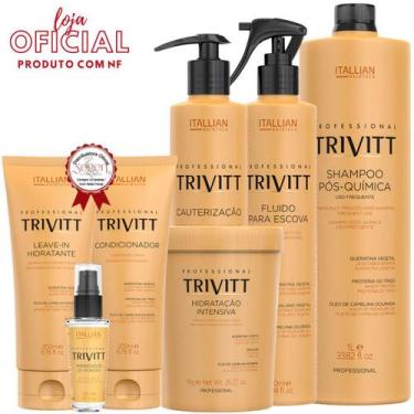 Imagem de Kit Trivitt Profissional com 7 Produtos - Hidratação e Cauterização - 