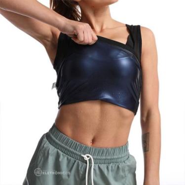 Imagem de Regata Cinta Modeladora Feminina Efeito Sauna Sweat Shaper Redutora De