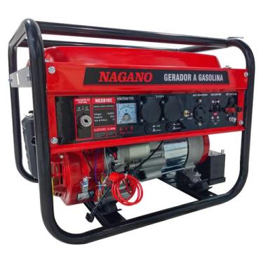 Imagem de Gerador de Energia a Gasolina 3,6Kva Monofásico Partida Elétrica Motor