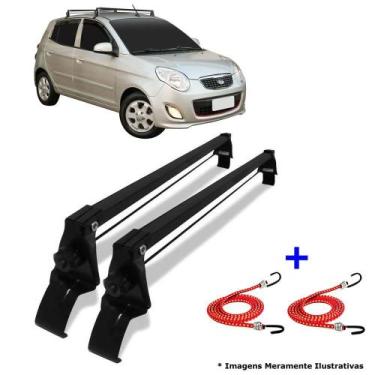 Imagem de Rack de Teto Kia Picanto 4 Portas 06 até 11 Vhip + 2 Elásticos Carga