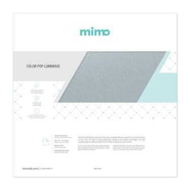 Imagem de Papel Color Pop Luminous Prata Mimo - 30,5 x 30,5 cm - 250 gr - 20 und