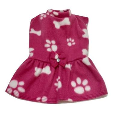 Imagem de Vestido De Inverno Soft Rosa Tamanho EG - Nica Pet, Rosa, Vestido