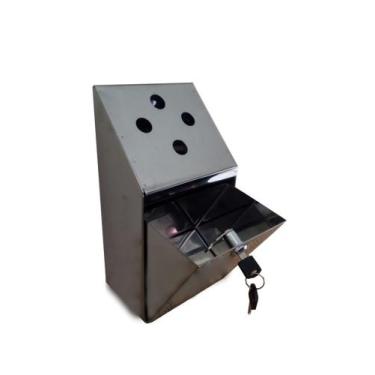 Imagem de Dispenser de  Bituca (Bituqueira Inox de Parede) - Ati Glass