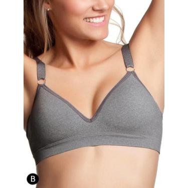 Imagem de Sutiã sem aro com bojo trifil 1689 taça b, Cinza, 44