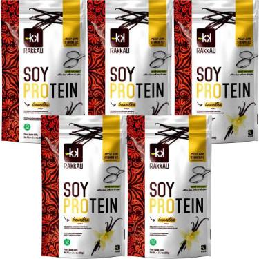 Imagem de Kit 5 Soy Protein Baunilha Rakkau 600g Vegano Proteína Soja