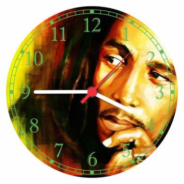 Imagem de Relógio De Parede Banda Bob Marley Raggae - Vital Quadros