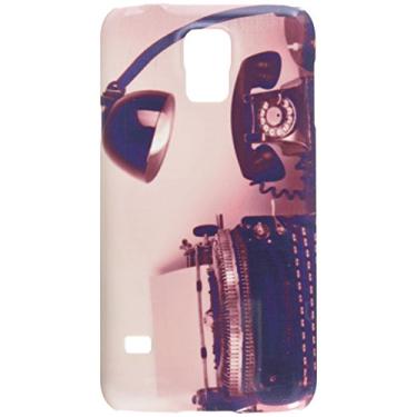 Imagem de Capa para celular com máquina de escrever vintage, telefone antigo, lâmpada retrô na mesa Samsung S5