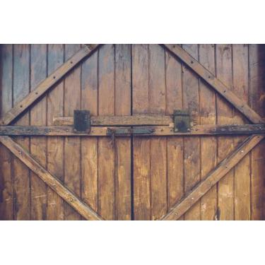 Imagem de Painel de Lona Textura de madeira porta de Estábulo - Fabrika de Festa