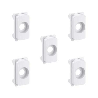 Imagem de Kit 5 Modulos Saída Fio Branco Zeffia Pial Legrand 680167