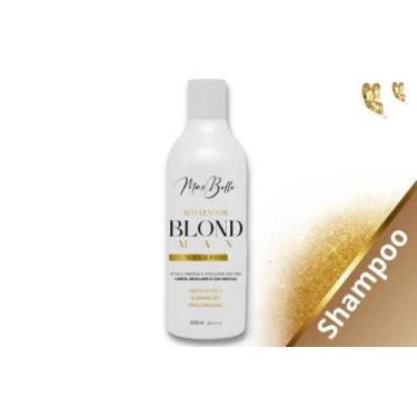 Imagem de Shampoo Blond Max matizador para cabelos loiros MaxBelle 300ml