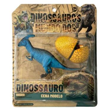 Imagem de Dinossauro com OVO de Brinquedo Dino World em Borracha - UPPER, Parasa