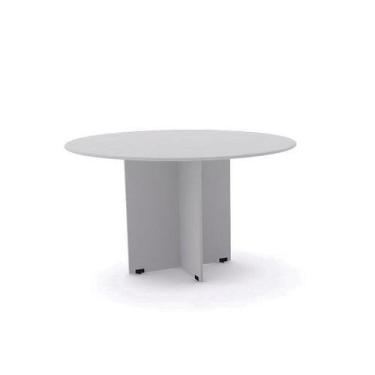Imagem de Mesa Reunião Redonda Maxxi Pandin 1,10 M Cinza Cristal