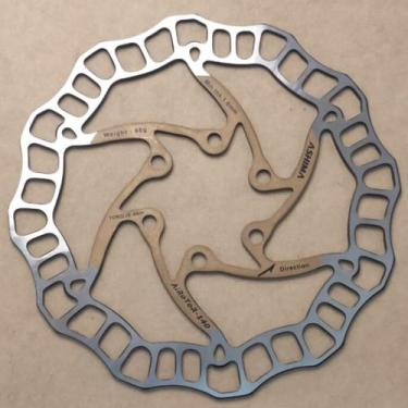 Imagem de Rotor / Disco Freio Ashima Aro08 140mm Dourado Mtb Speed 68g