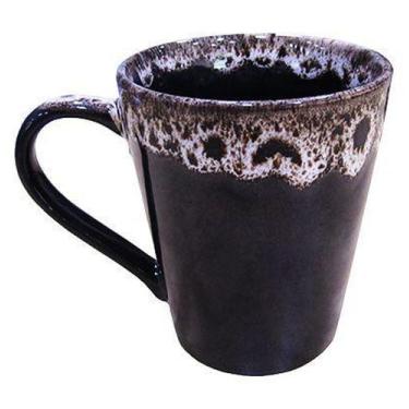 Imagem de Caneca de Porcelana Tulipa Borda Decorada 250ml - Hr Horacilio