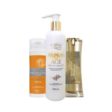 Imagem de Kit Facial Antiaging Pele Madura - Adélia Mendonça, Incolor, Unissex, 