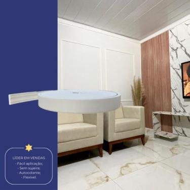 Imagem de Boiserie Moldura Roda Meio Eva Autoadesivo e Flexível Terra 3,5cm x 8m