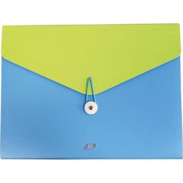 Imagem de Pasta Sanfonada Plástica A4 CANDY 12 Divisões AZUL/VERDE - ACP