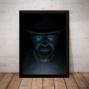 Imagem de Quadro Breaking Bad Heisenberg Arte Poster Moldurado - Fanarte