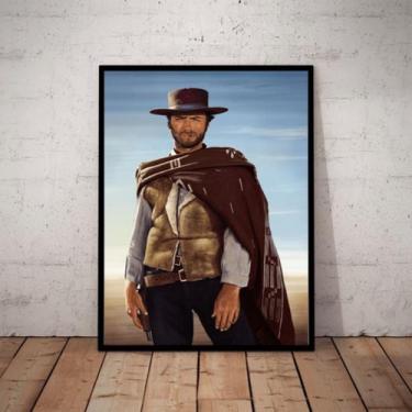 Imagem de Quadro Clint Eastwood Filme Faroeste Arte A3 42x29cm - Fanarte