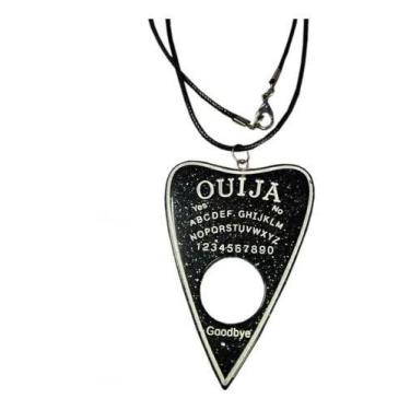 Imagem de Colar OUIJA preto com glitter: Conecte-se com o mundo espiritual  - RE