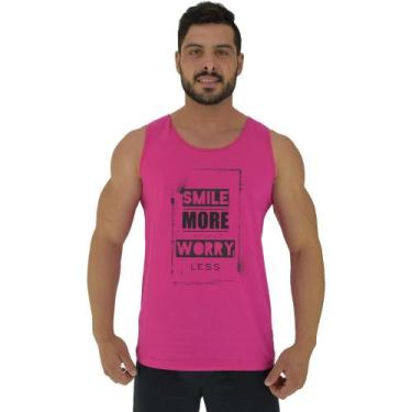 Imagem de Regata Clássica Masculina MXD Conceito Smile More, Rosa, P