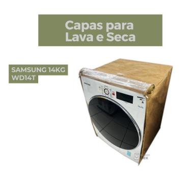 Imagem de Capa lava e seca samsung 14kg wd14t transparente flex - Capas Flex, BE