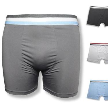 Imagem de Kit 5 Cuecas Boxer Masculina Adulto Microfibra Box Premium - Rupee, P,