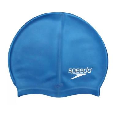 Imagem de Touca De Natação Adulto Lisa Flat Swim Cap Speedo, Azul royal