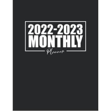 Imagem de 2022-2023 Monthly Planner: 2 Year Monthly Planner/Calendar/Schedule - 2 Years of Planning With Federal Holidays - A4 - Simple Black Cover Design - ... 2023 (24 Months Organizer 2022-2023)