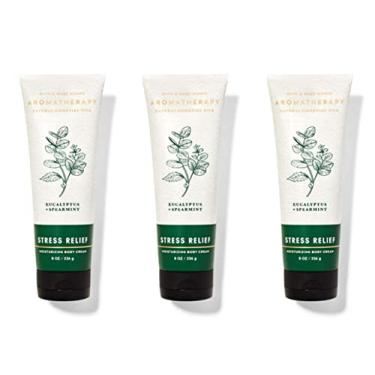 Imagem de Bath & Body Works Banho e Body Works Aromaterapia Alívio Do Estresse Eucalyptus Spearmint Creme Corporal 3 Pacote