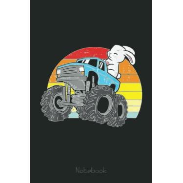 Imagem de Retro Happy Easter Bunny Monster Truck Boys Kids Toddler Notebook: Funny Monster Trucks Gifts for Kids Great Kids Appreciation Thank Gag Gifts for Girls Toddler Boys Dad Mom