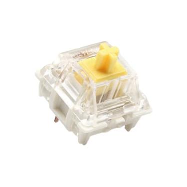 Imagem de Pacote de interruptores Gateron ks-9 G PRO para teclados mecânicos de jogos | Montagem em placa | Pré-lubrificado (Gateron PRO amarelo, 120 peças)