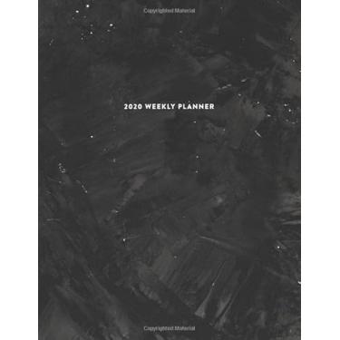 Imagem de 2020 Weekly Planner: Weekly Layout Planner, Monday To Sunday, Each Month Calendar View At A Glance. Jan 2020 to Dec 2020 Daily Organizer With Abstract Black Cover