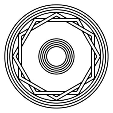 Imagem de Genérico Placa Amplificador Radiestésico Gráfico Radiônico Energizador Equilíbrio Energético Harmonia Testemunho Uso Noturno 16,5 cm x 16,5 cm Plástico PS