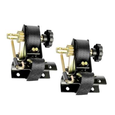 Imagem de FTVOGUE Correias de Catraca para Rack de Com Gancho J 1,5 pol. x 7,5 Pés Preto, Compatível com Barco, Quadriciclo, 500LBS